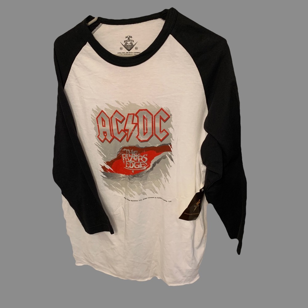 AC/DC Baseball Tee- RARE- NWT- Men’s XL